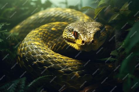 Premium AI Image | Snake symbol of year 2025