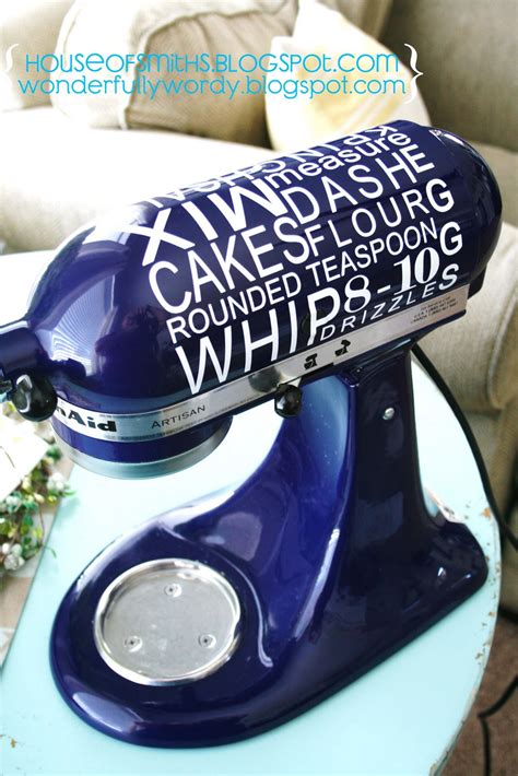 Vinyl Decals For Your Kitchenaid Mixer