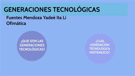 Generaciones TecnolÓgicas By Yadee Ita Li Fuentes Mendoza On Prezi