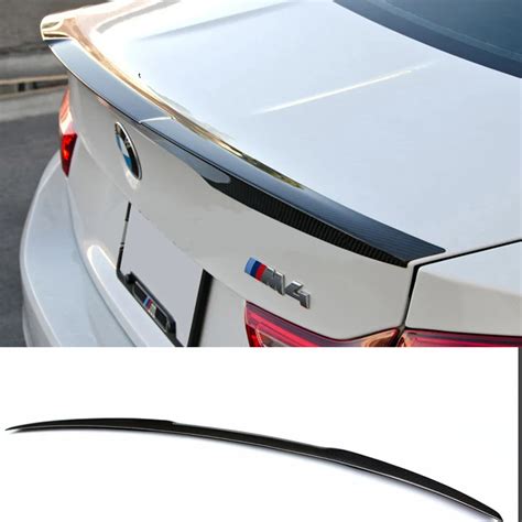 E90 M4 Style Carbon Fiber Rear Trunk Lip Spoiler Wing For Bmw E90 2005