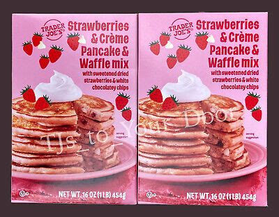 Trader Joe S Strawberries Cr Me Pancake Waffle Mix Choose