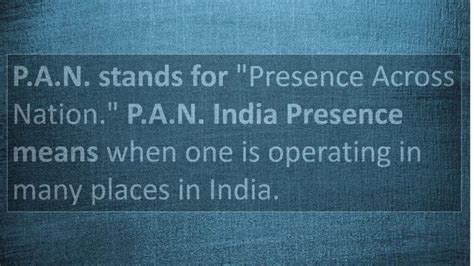 PAN India Meaning Explained Mind Setters