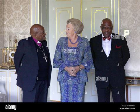 Queen Beatrix Of The Netherlands C Poses With Human Rights Activitist