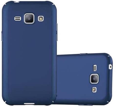 Cadorabo Hoesje Voor Samsung Galaxy J In Metaal Blauw Hard Case