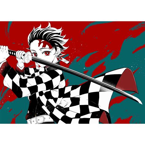 Jual Poster Dinding Anime Ukuran A4 Kimetsu No Yaiba Demons Slayer