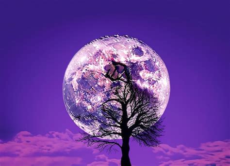 Discover 82 Purple Moon Wallpaper Latest In Coedo Vn