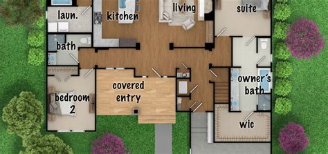 D Rendering Home Exterior With Floor Plan Artistic Visions