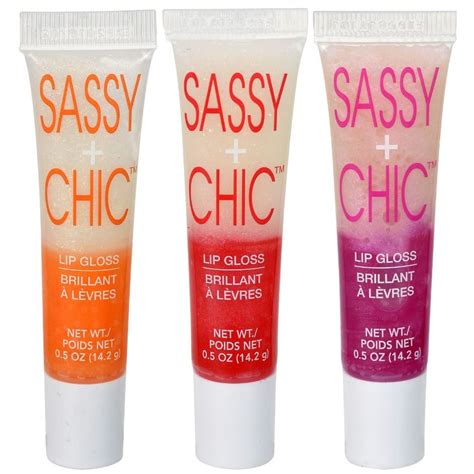 Sassychic 2 Tone Flavored Lip Gloss 05 Oz Tubes Flavored Lip Gloss Lip Gloss Lips