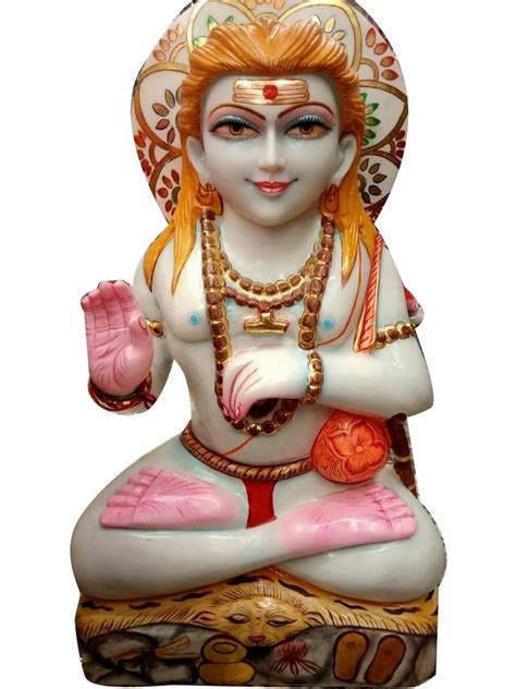 Painted Hindu Balak Nath Marble Statue For Worship Size Feet