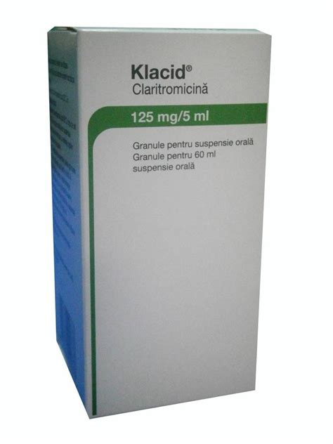 Klacid 125mg 5ml Granule Pentru Suspensie Orala 60ml Abbott Dr Max Farmacie