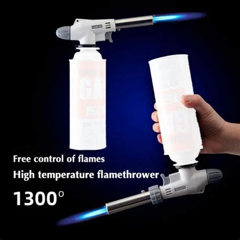 FLAMETHROWER BURNER BUTANE Gas Blow Torch Hand Ignition Camping Tool