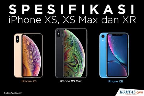 Foto Infografik Spesifikasi Dan Keunggulan Iphone Xs Iphone Xs Max