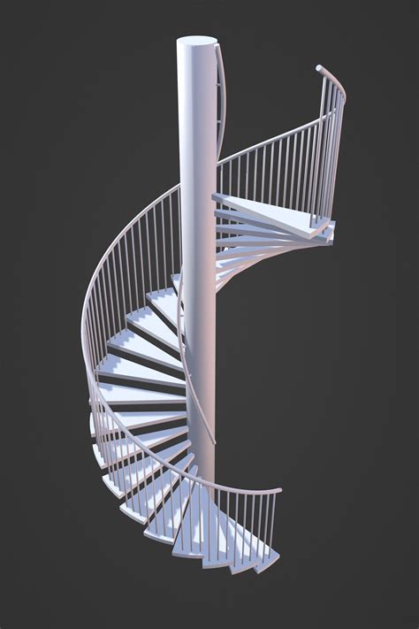 Spiral Stair 3D Model CGTrader