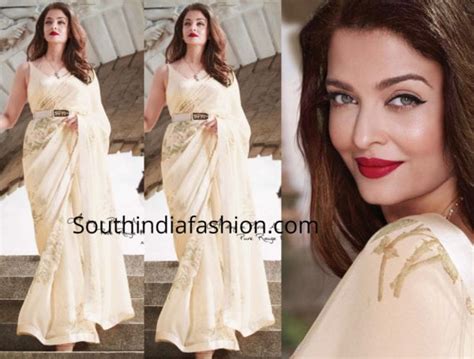 Aishwarya Rai Bachchan In Sabyasachi Saree South India Fashion