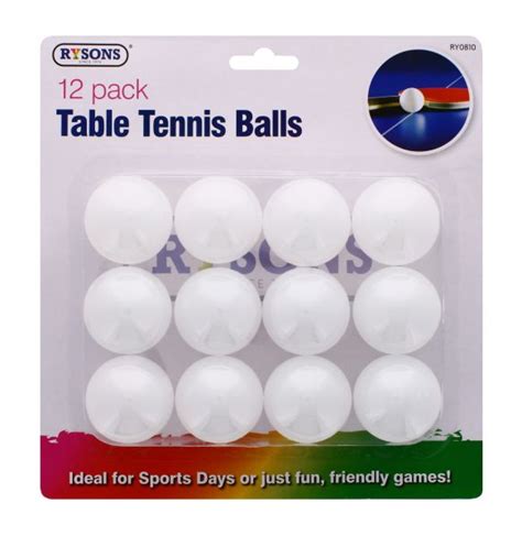 Buy Wholesale Rysons Table Tennis Balls 12 Pack Astro Imports