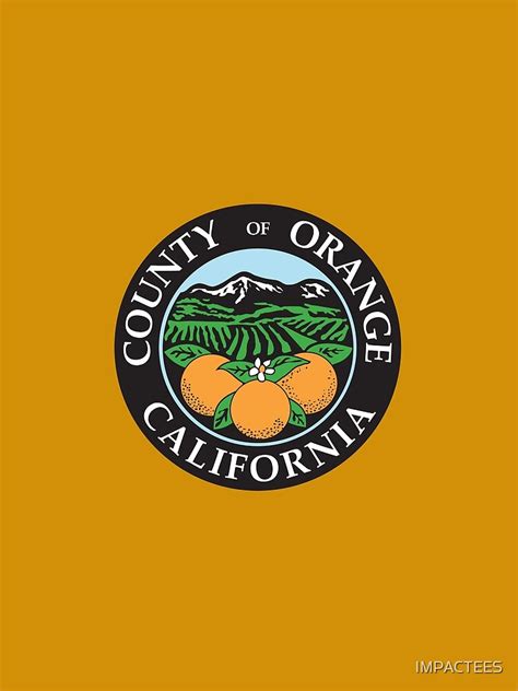 "ORANGE COUNTY, CALIFORNIA" T-shirt by IMPACTEES | Redbubble