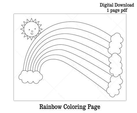 Free Printable Rainbow Coloring Pages For Kids