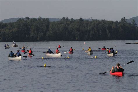 Boys Camp Swim To Girls Camp - Raquette Lake Camps