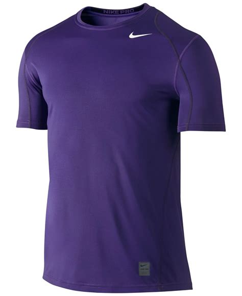 Lyst Nike Mens Pro Cool Fitted Dri Fit Shirt In Purple For Men