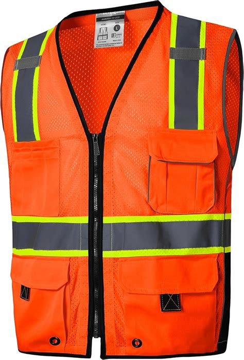 Sksafety Pockets Professional Level Safety Vest Class High