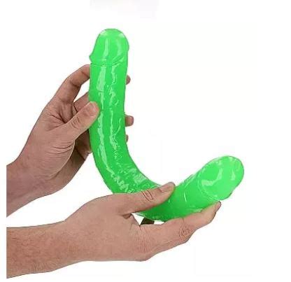 RealRock Double Glow 12 Green Sex Toys Delivered In Real Time 0434