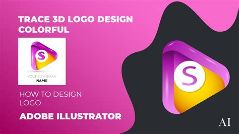 Illustrator Tutorial 3d Logo Design Colorful Youtube