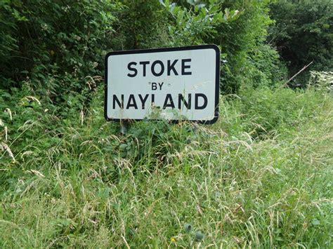 Stoke By Nayland Village Name Sign Geographer Geograph Britain And