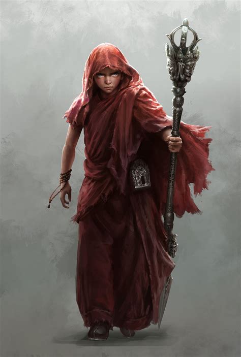 Monk Rpg Character Character Portraits Character Concept Concept Art