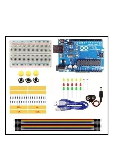 Kit Electronica Principiante Arduino Uno R3 Con Cable Usb Cuotas