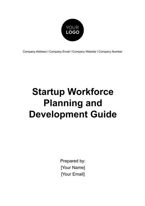 Free Startup Workforce Planning And Development Guide Template Edit Online And Download