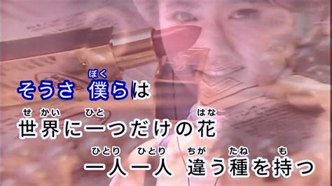 世界に一つだけの花シングルバージョン Smap 通常カラオケ Youtube