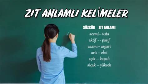 Bütün Kelimesinin Zıt Karşıt Anlamı Secdem Bir Dünya İçerik