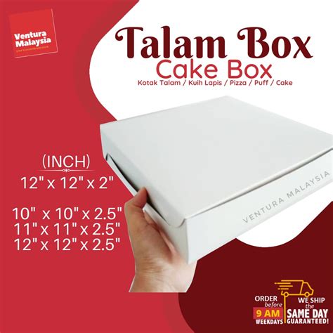 10 X10 X2 5 12 X12 X2 5 12 X12 X2 White Box Kotak Kuih Pizza Box