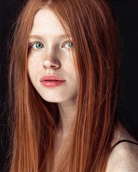 Red Hair Freckles Women With Freckles Freckles Girl Girl With Green