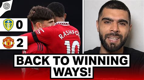 Big Big Win AdamMcKola Reacts Leeds 0 2 Man United YouTube