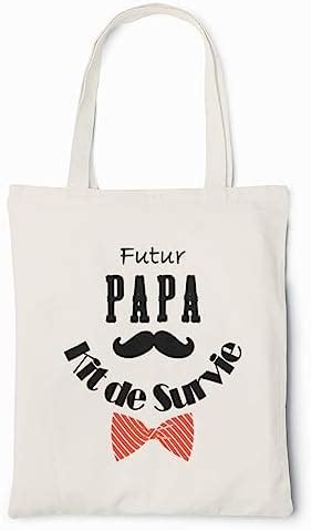 Kit De Survie Futur Papa Tote Bag Sp Cial Annonce Grossesse Sac