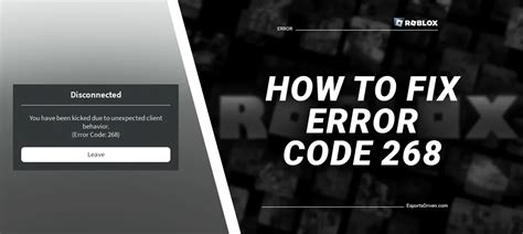 How To Fix Roblox Error Code 268 Every Available Solution