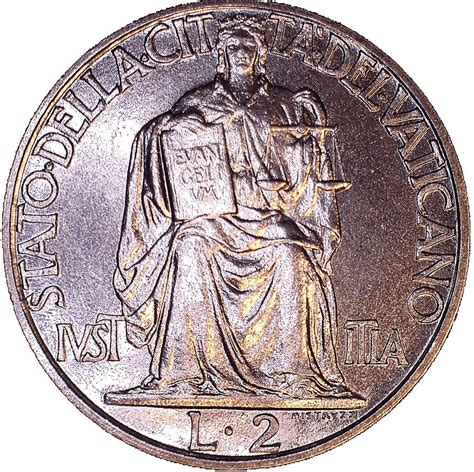 Lire Pius Xii Vatican City Numista