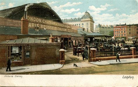 Victoria Station postcard 1904-01 - Flashbak