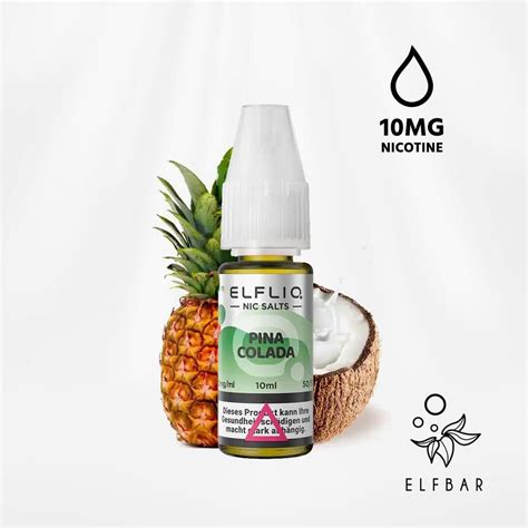 Elfliq Pina Colada Pineapple Coconut Elfbar Liquid Mg