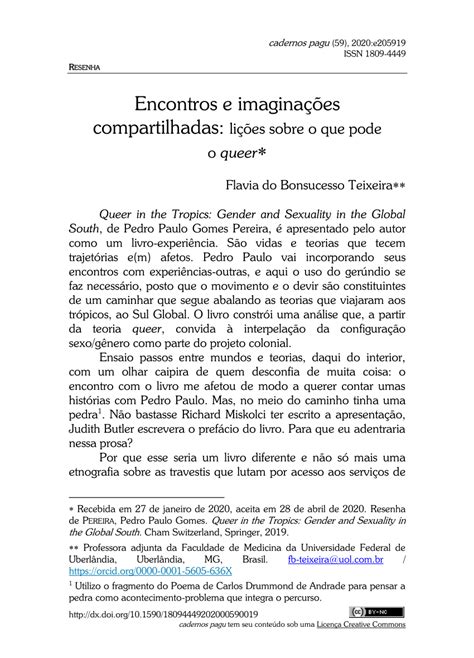 Pdf Encontros E Imagina Es Compartilhadas Li Es Sobre O Que Pode O