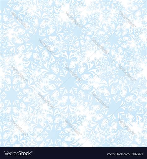 Snow Seamless Pattern Christmas Winter Holiday Vector Image