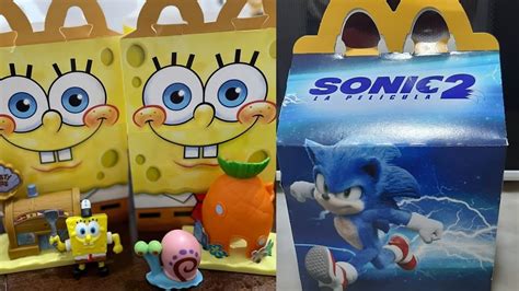 Cajita Feliz Mcdonalds Sonic Cajita Feliz Bob Esponja Mayo