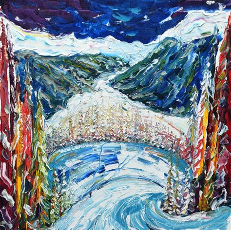 Davos and Klosters New Skiing and Snowboarding Paintings and Prints