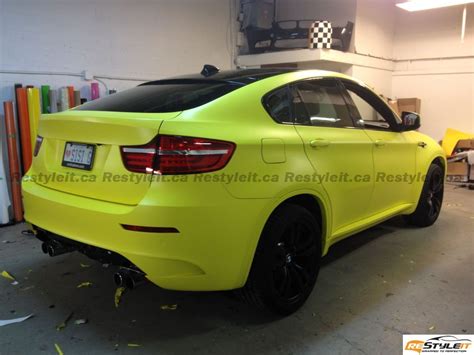 Overkill Bmw X6 M Dressed In Matte Yellow Autoevolution