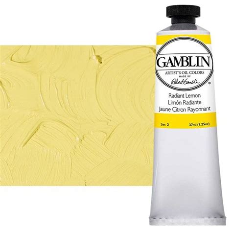 Gamblin Artists Oil Radiant Lemon 37ml Tube Jerry S Artarama