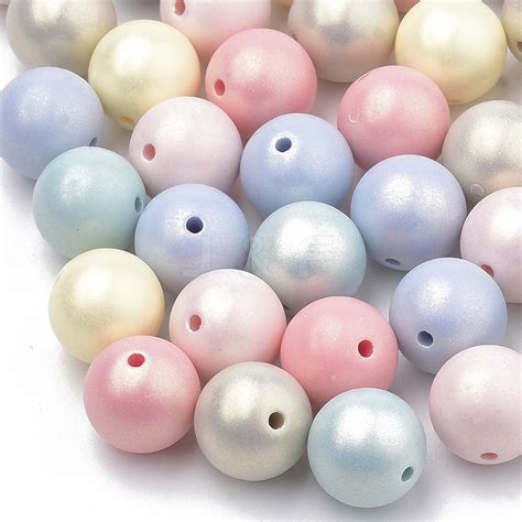 Wholesale Spray Painted Style Acrylic Beads Jewelryandfindings