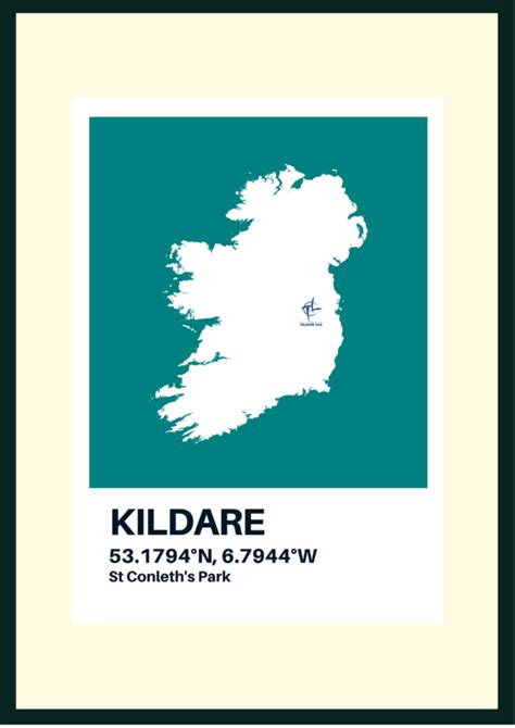 Kildare GAA Print – Map – SportPix – GAA Framed Prints – Football & Hurling