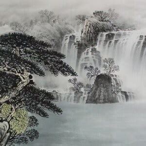 Original Chinese Shan Shui Painting Hand Painted Ink Wash Etsy