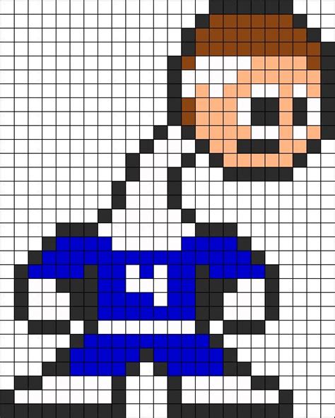 Mr Fantastic Perler Bead Pattern Kandi Pattern Pixel Art Grid Perler